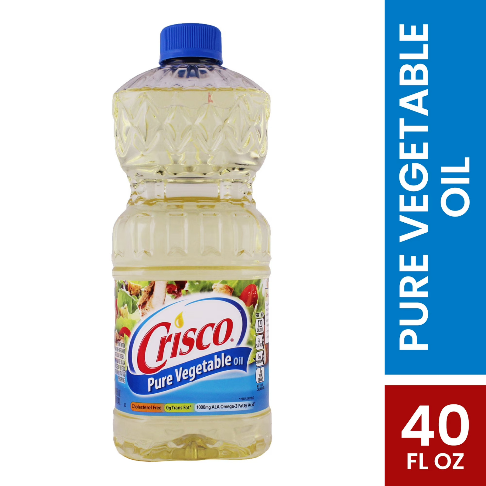 Crisco Pure Vegetable Cooking Oil, 40 fl oz gallery
