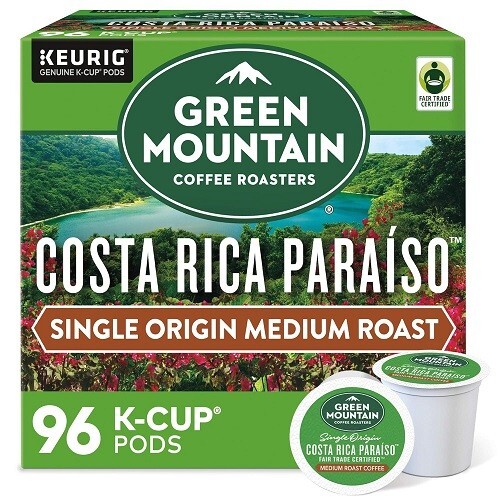 Green Mountain Costa Rica Paraiso Medium Roast Coffee K-Cup Pod, 96 Count gallery