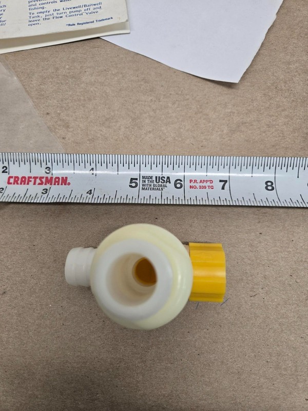 Rule 75 Livewell/Baitwell Systems-Variable Flow Control Valve 3/4”,On/Off-SHIP24 gallery