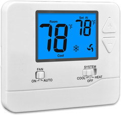 Non-Programmable Thermostats for Home 1 Heat/1 Cool Conventional Single-Stage