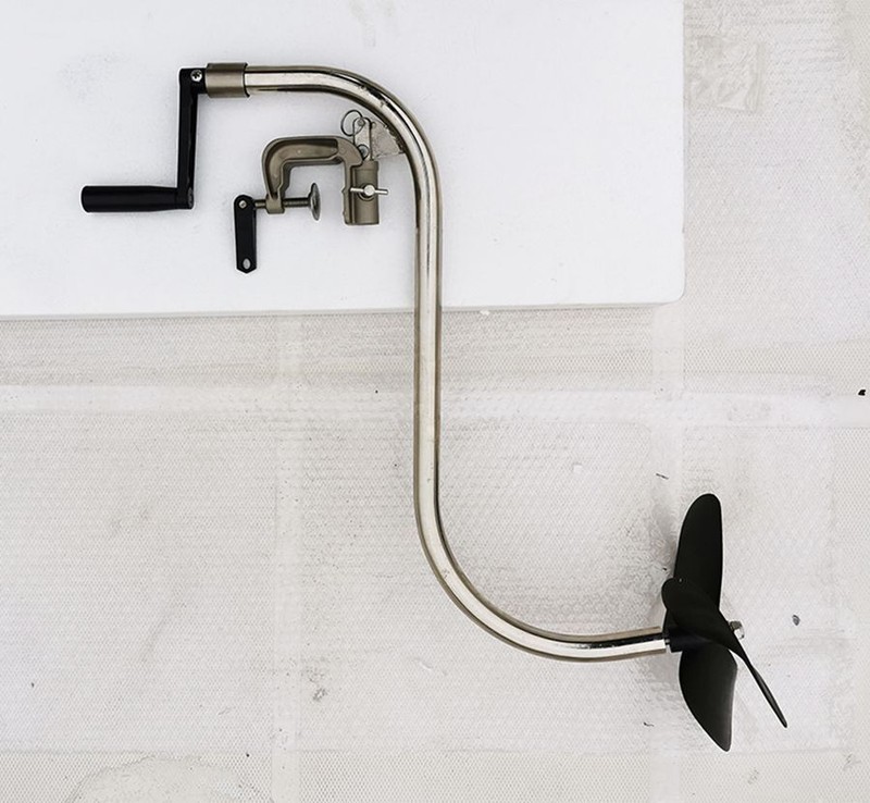 Hand Powered Outboard Propeller Saving Rubber Boat Paddle Hand Propeller Marine gallery