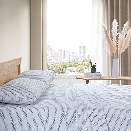 - Size Sheet Set, 100% Long-Staple Percale Cotton Bedding, Crisp & Cool, Full gallery