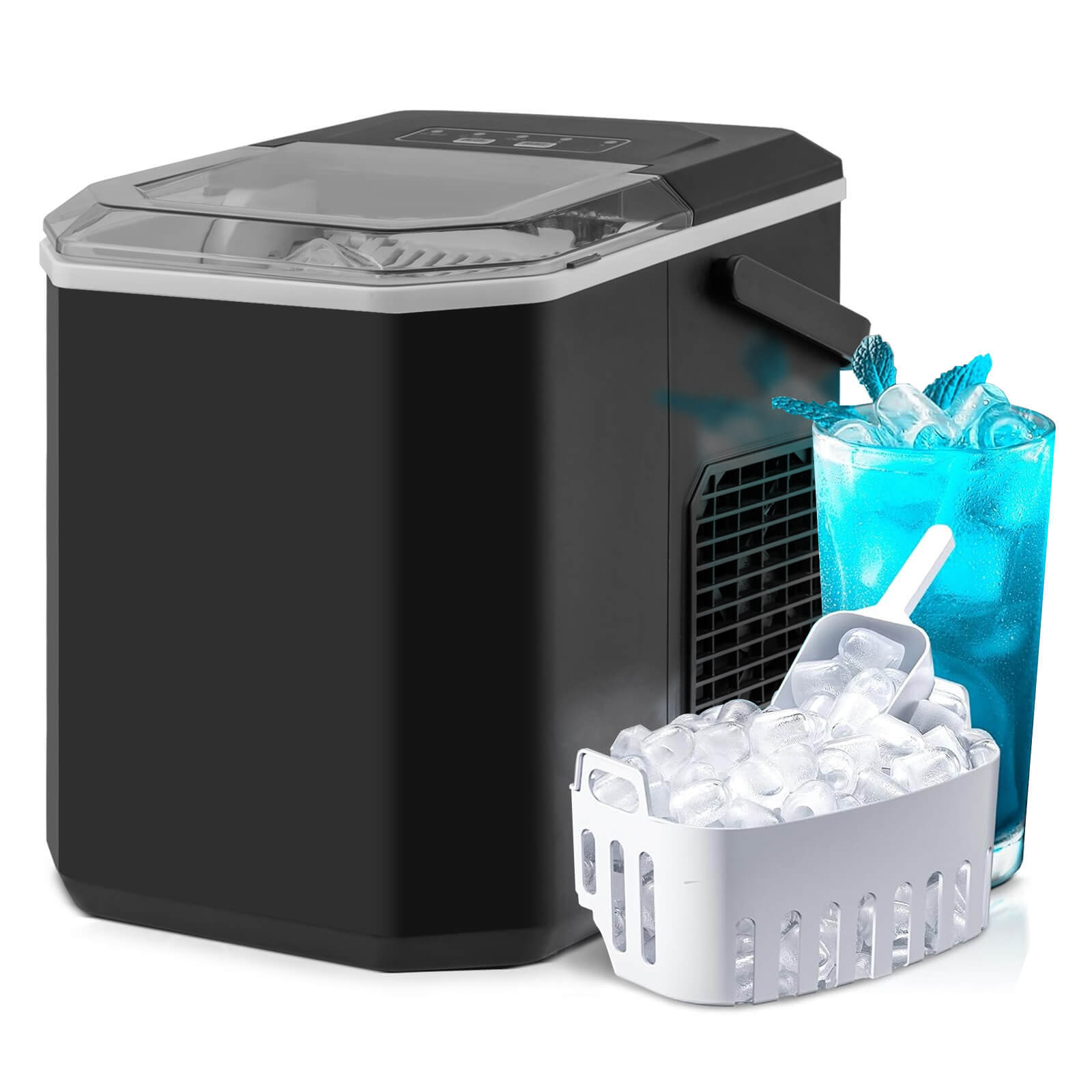 Portable Ice Making Machine Countertop Ice Maker 6-13 Mins 9 Ice 26.5 lbs/24 Hrs gallery