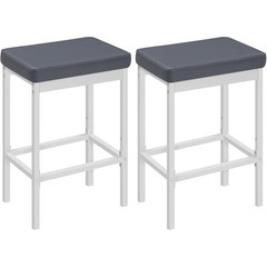 High-Density Sponge Bar Stool Soft Seat Metal Frame Easy Clean Modern Design New