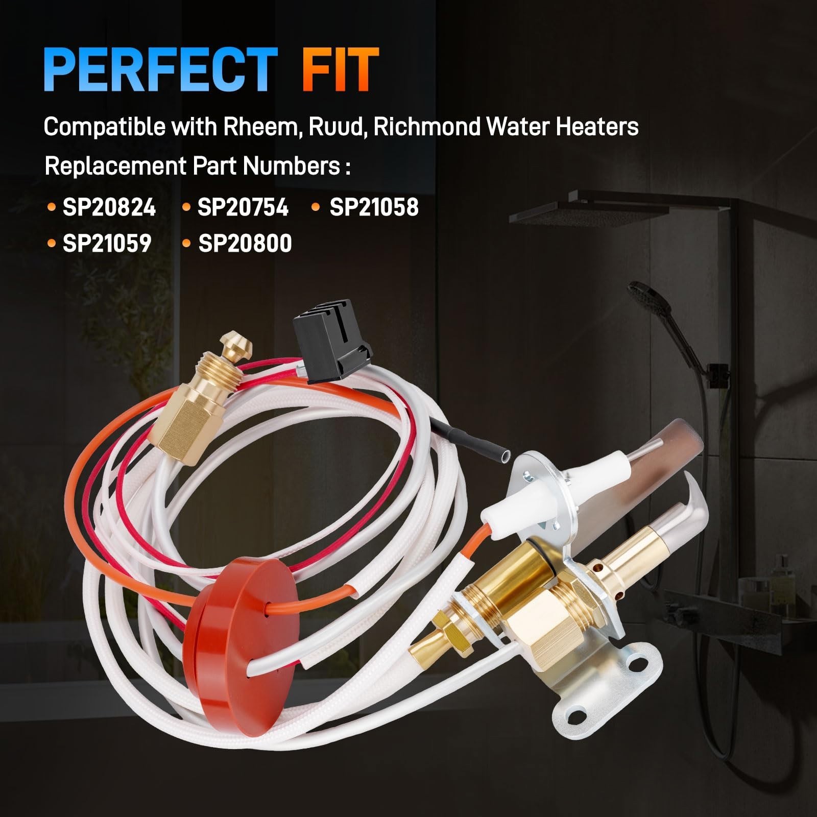 SP21058 Pilot Assembly For Rheem Ruud Richmond Water Heaters SP20824 SP20754 gallery