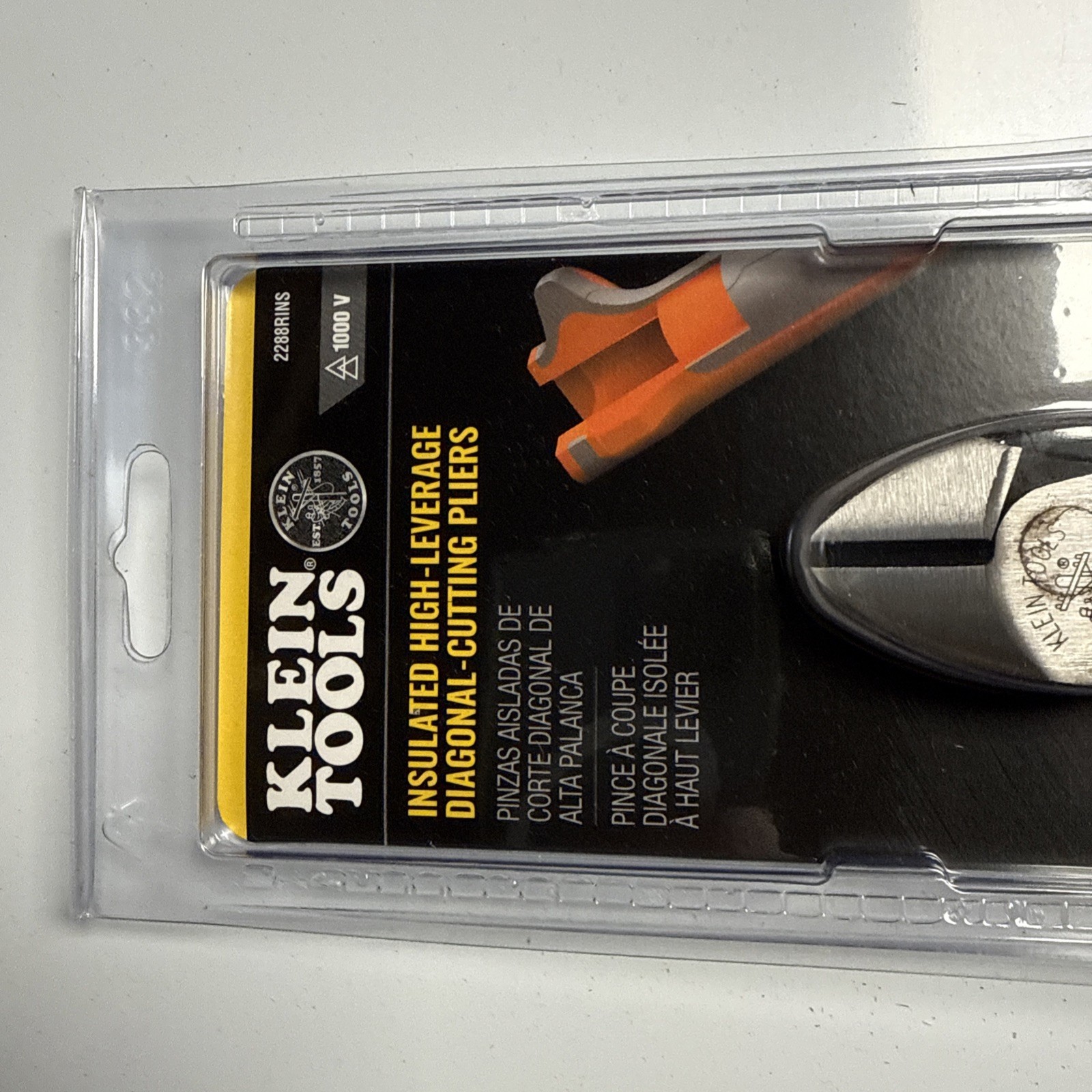 Klein Tools 2288RINS Diagonal Cutting Pliers, Insulated, High Leverage gallery