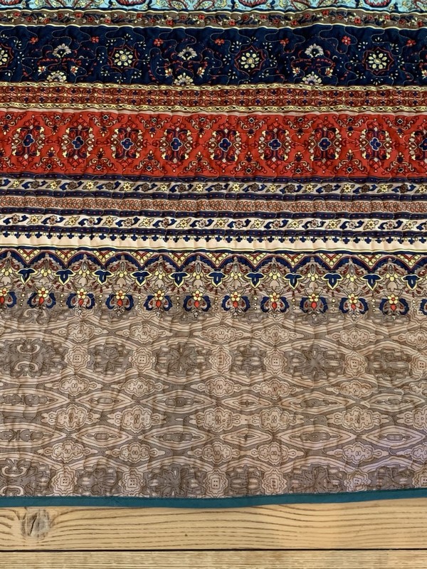 Wongs Queen Comforter Set 3pc Boho Eclectic Multi Colored Quilt & 2 Shams gallery