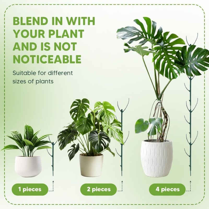 20-Pack Stackable Monstera Plant Support Stakes for Climbing Plants Stem Support gallery