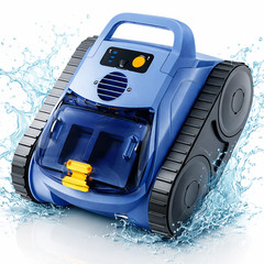 Cordless Robotic Pool Cleaner Pool Vacuum for Inground Pools Up to 2150 Sq.ft