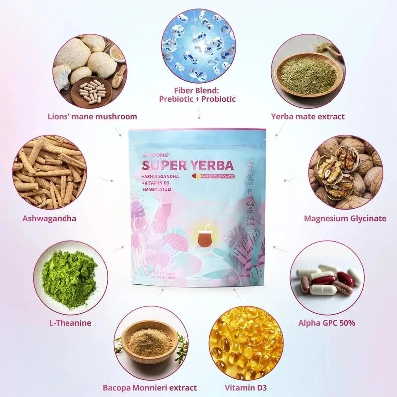 Super Yerba Instant Mate Tea Powder 30 Pack Pure Natural Tea No Additives gallery