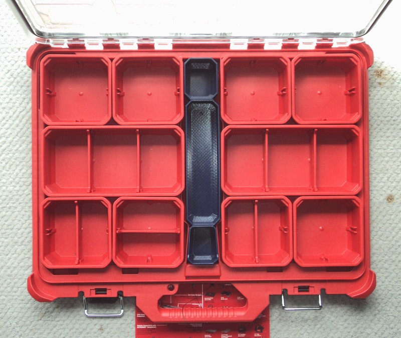 Full Set MILWAUKEE PACKOUT Center Middle BINS BIN SET LOW PROFILE ORGANIZER Box gallery