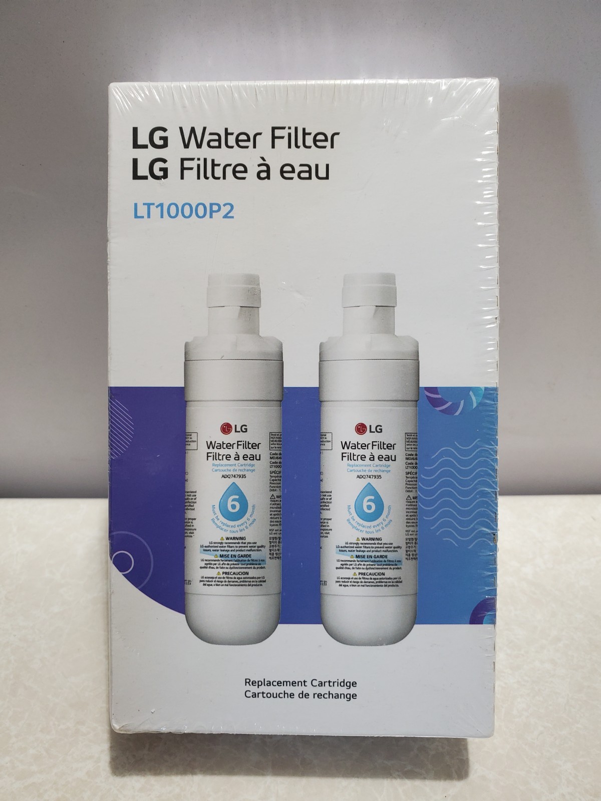 LG LT1000P2 6-Month / 200 Gallon Refrigerator Replacement Water Filter 2-Count gallery