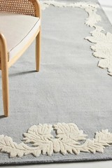 Alissa – Grey, Hand-Tufted 100% Wool Soft Area Rug Carpet, 5×8, 6×9, 8×10, 9×12