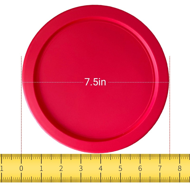 Replacement Lid for Pyrex 7-CUP Storage Cover 7.5" 7402-PC Red (10-Pack) gallery