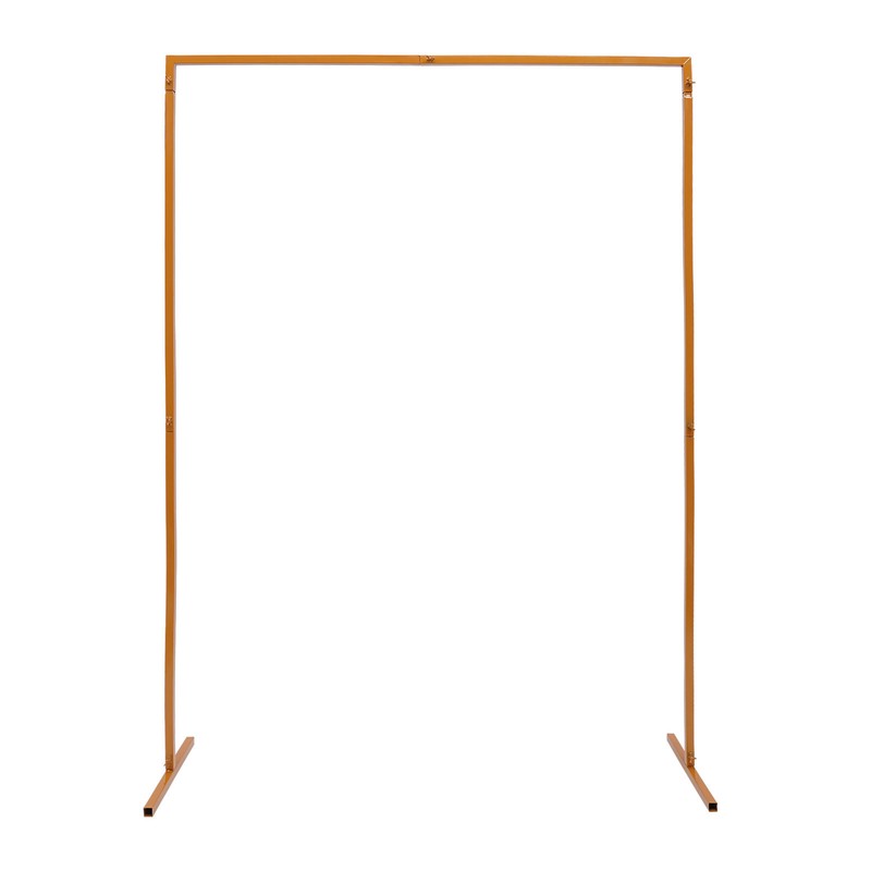 Wedding Arch Rack Rectangular Flower Decor Frame Stand Gold Metal Party Backdrop gallery