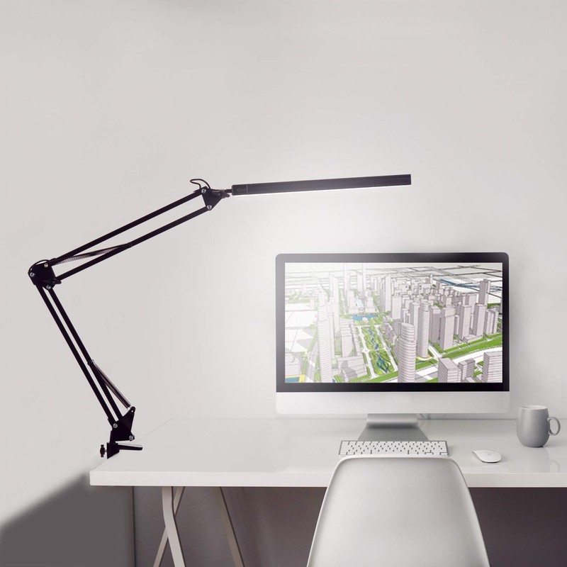 LED Architect Desk Lamp, Touch Control Metal Swing Arm Dimmable Task Lamp, Ey... gallery