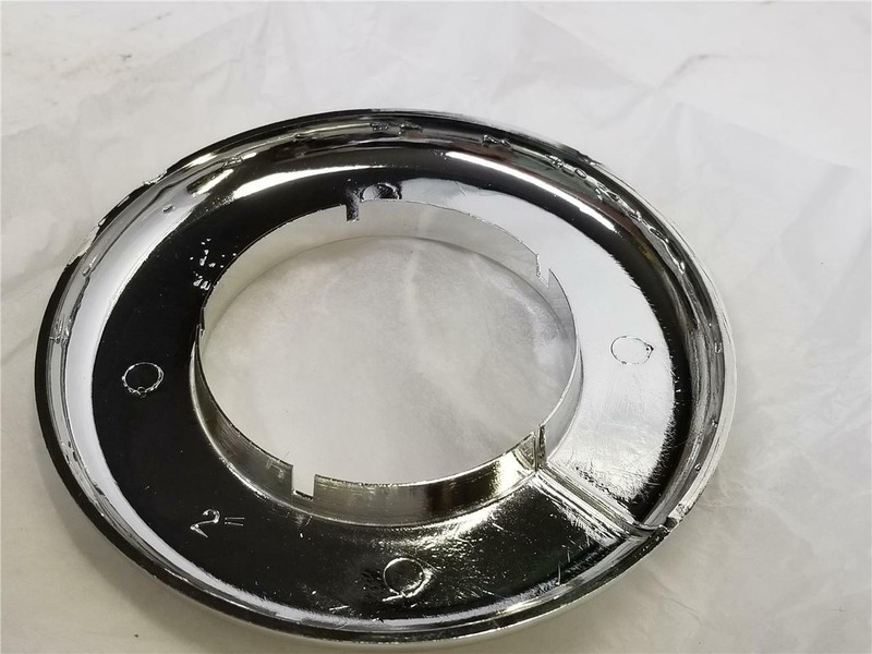 Chrome Plated Plastic Escutcheon Floor & Ceiling Plates 2" IPS #2822P Lot of 12 gallery