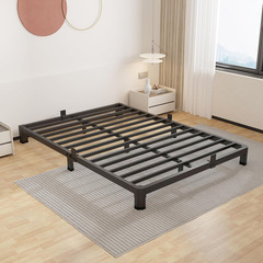 4 Inch Full Size Bed Frame with round Corner Legs Mattress Retainers 3500LBS Hea