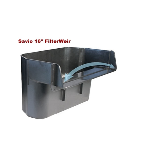 16" Pond Waterfall Spillway + Filter Pad - Max Flow 3000 GPH - Savio F050 gallery