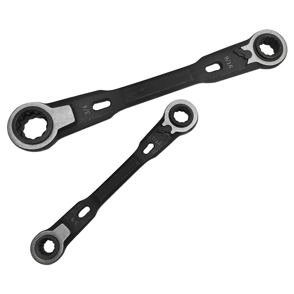 4 In 1 Double Box Ratcheting Wrench Set Provides Great Access To Fasteners gallery