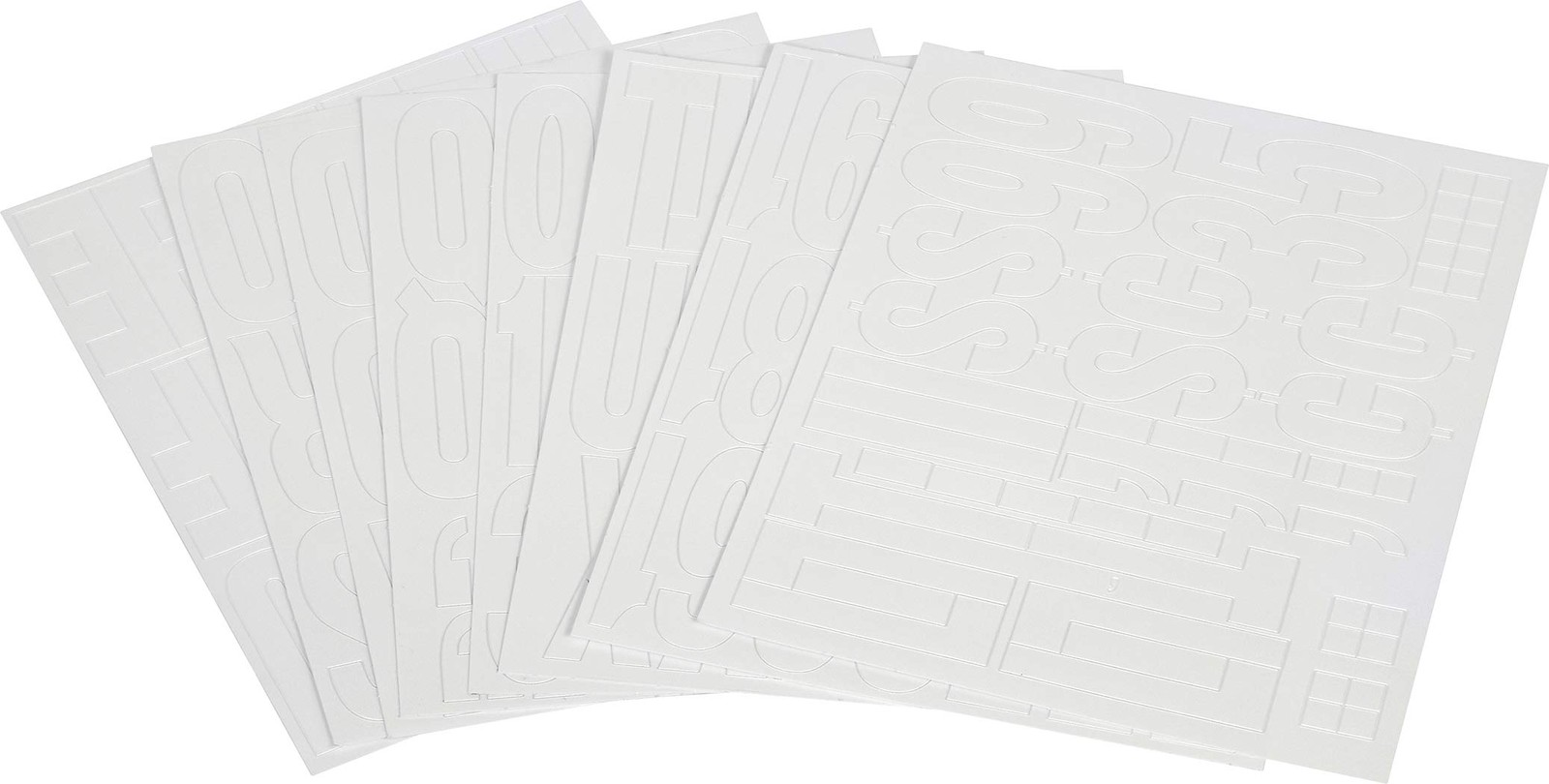2 Inch White Vinyl Self Adhesive Letters and Numbers for Home and Workplace gallery