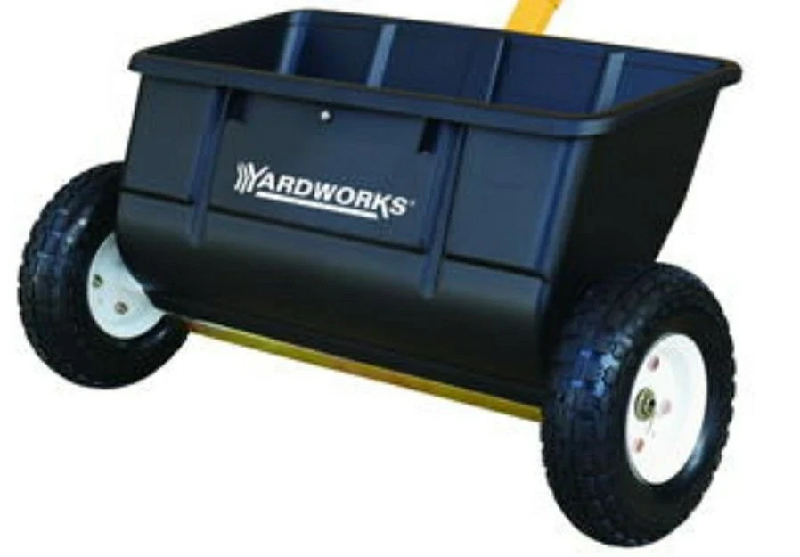 All Season 75LB Large Push Drop Spreader Hopper Fertilizer Grass Seed Ice Melt gallery