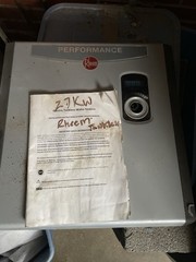 Rheem Performance Electric Tankless Water Heater 27KW Gray Wall Digital Display