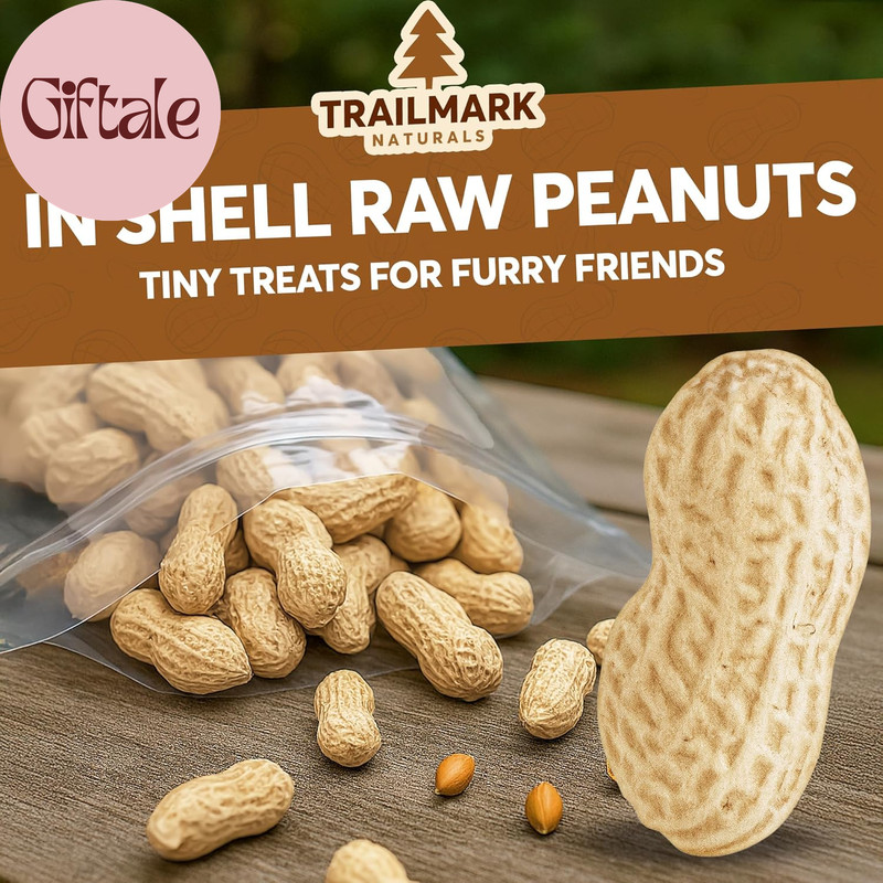 10 LB - Raw Peanuts for Squirrels, Raw in Shell Peanuts for Birds and Wildlife- gallery