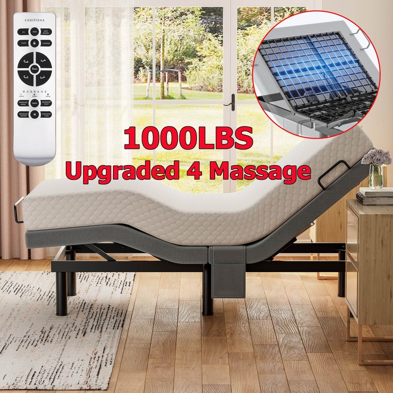Used Adjustable Bed Frame Zero Gravity Powered Base w/ Massage Remote Twin XL gallery