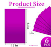 6pcs Acrylic Plastic Sheets 12" x 24", 1/8" Thick, Purple Translucent Plexiglass gallery
