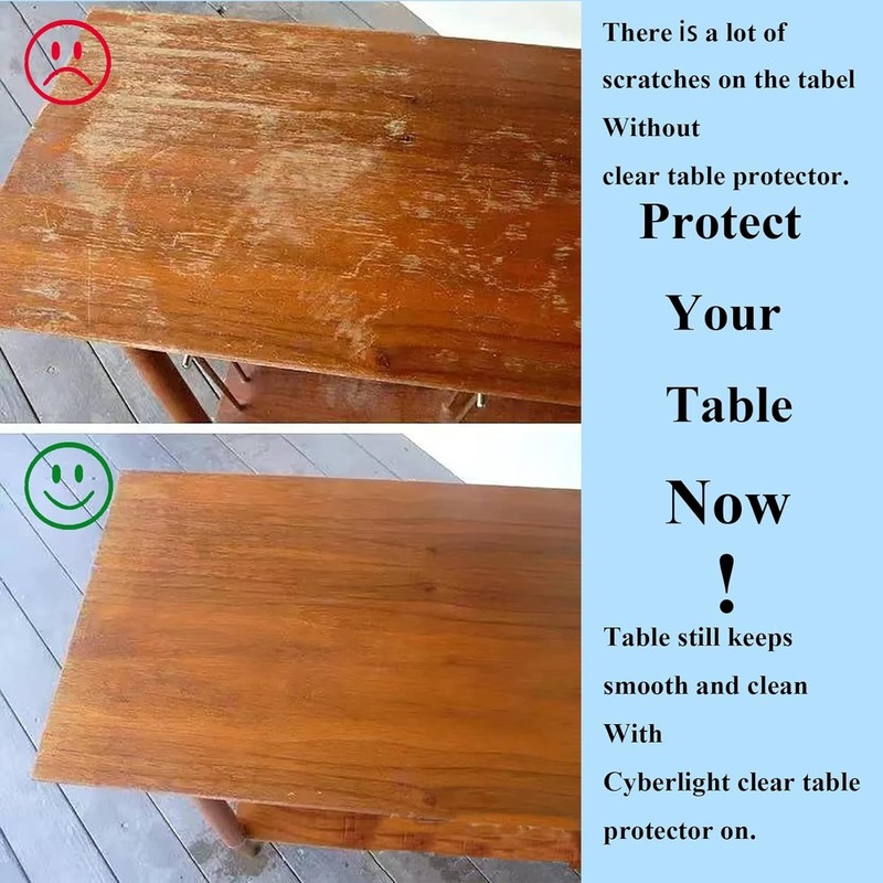 Clear Oval Table Cover Protector 60 x 90 Inches Oval Shape Plastic Transparen... gallery