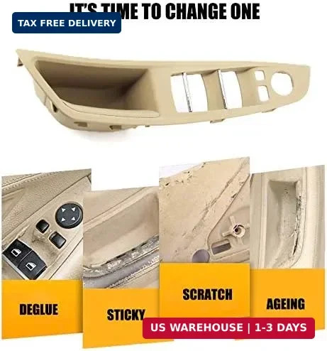 FEXON Beige Window Switch Armrest Panel, Inner Door Pull Handle Trim Cover Kits gallery