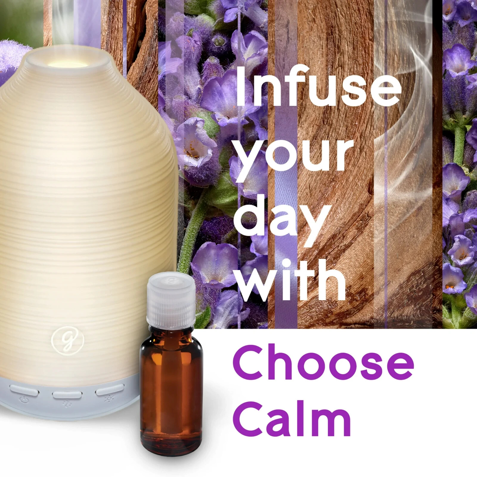 3 Pack Glade Cool Mist Diffuser Oil Refill Choose Calm Lavender+Sandalwood 0.56 gallery