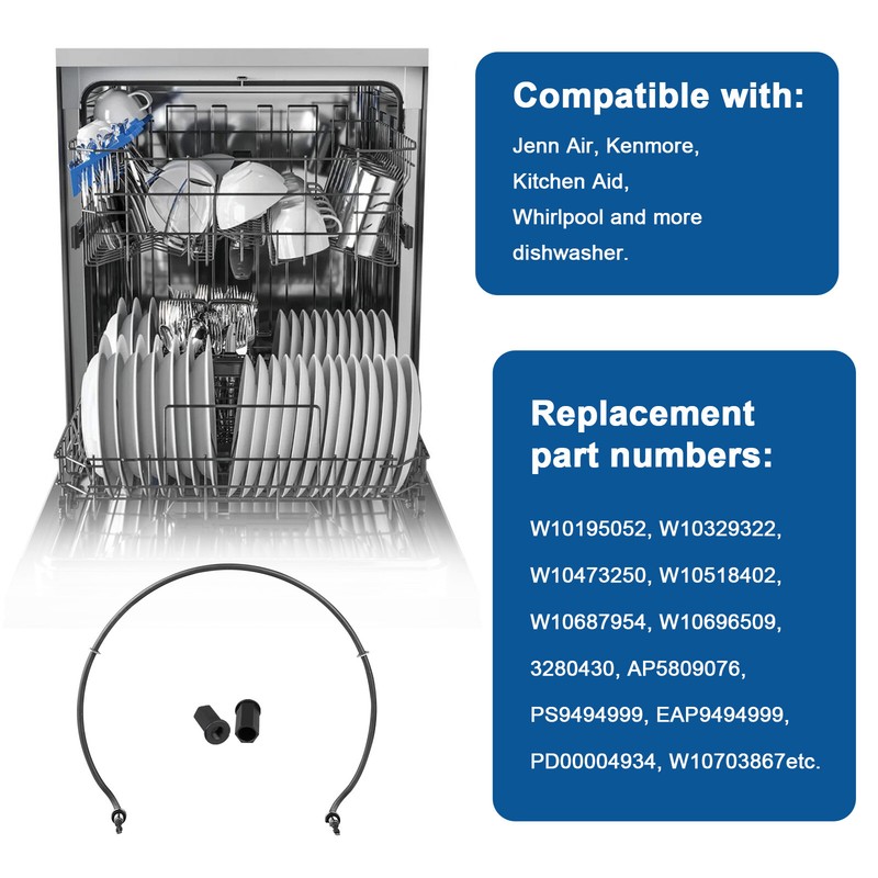 W10703867 Dishwasher Heating Element Replacement for Kenmore W10329322 W10696509 gallery