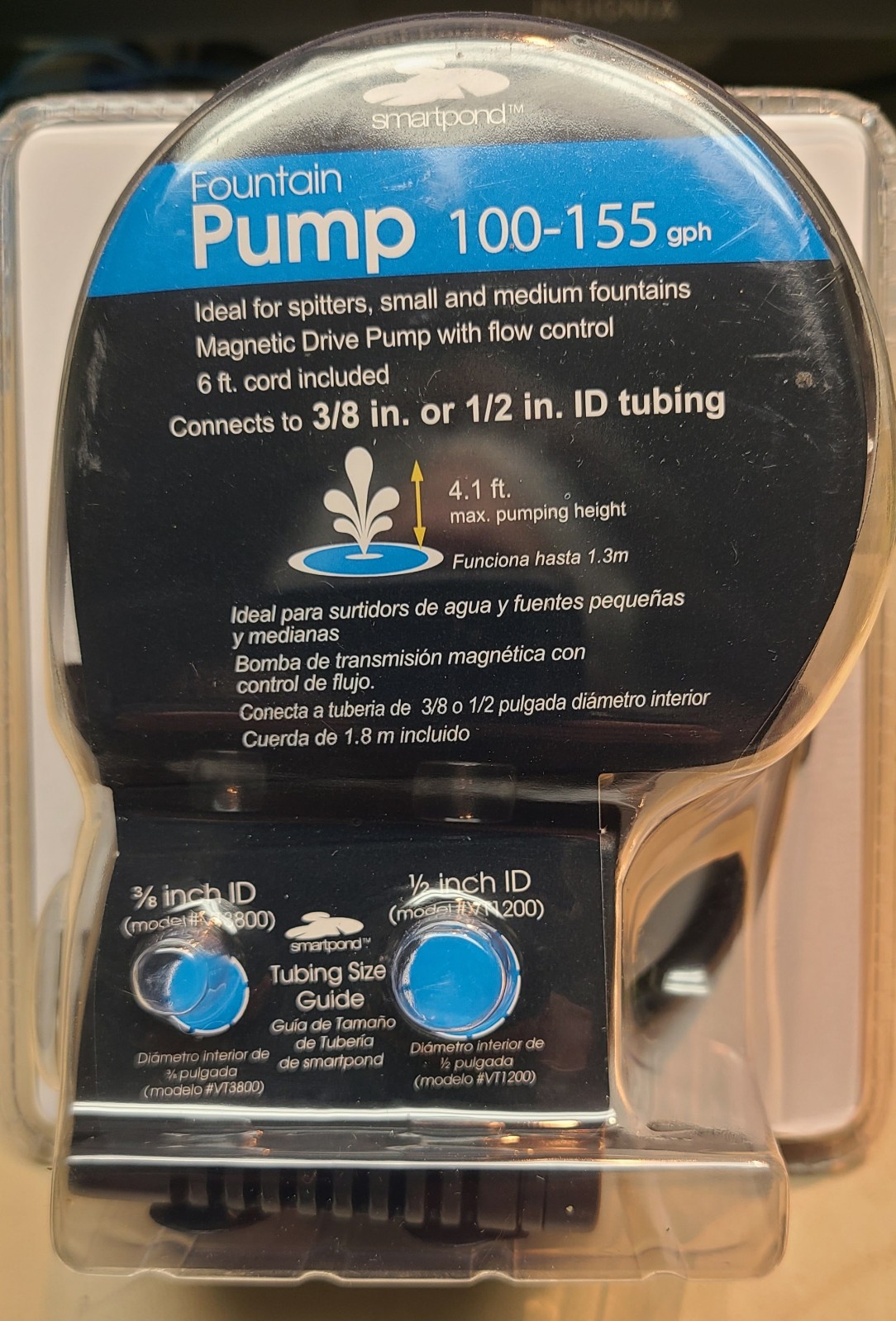 New, Free Ship, Smartpond Fountain Pump 100-155 GPH Model FP 155 gallery