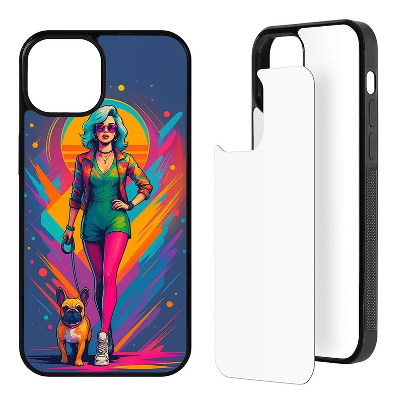 5 Pcs Sublimation Phone Case for iPhone 13 Blank Heat Press TPU Rubber Cover