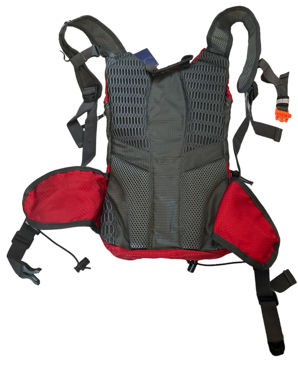 Drift Hydration Pack Red with Bladder Backpack New Zippered Pockets! See Pics 2