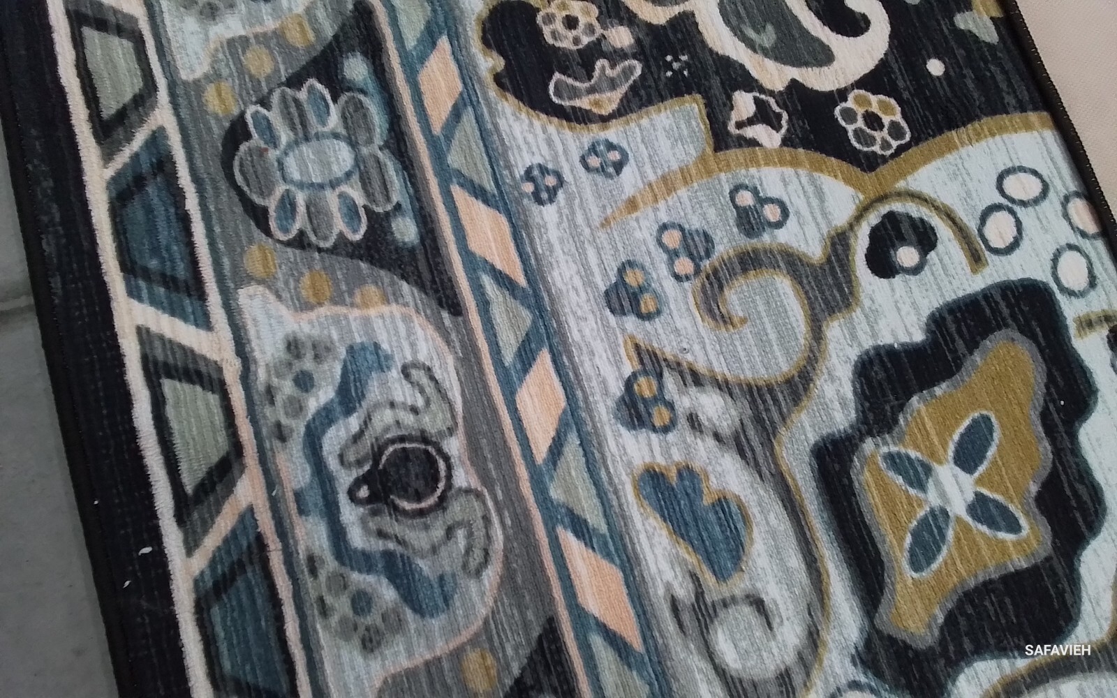 GREY LBLUE 7'-9" x 10'-0" Broken Thread Rug, Reduced Price 1172769854 RIV155F-8 gallery