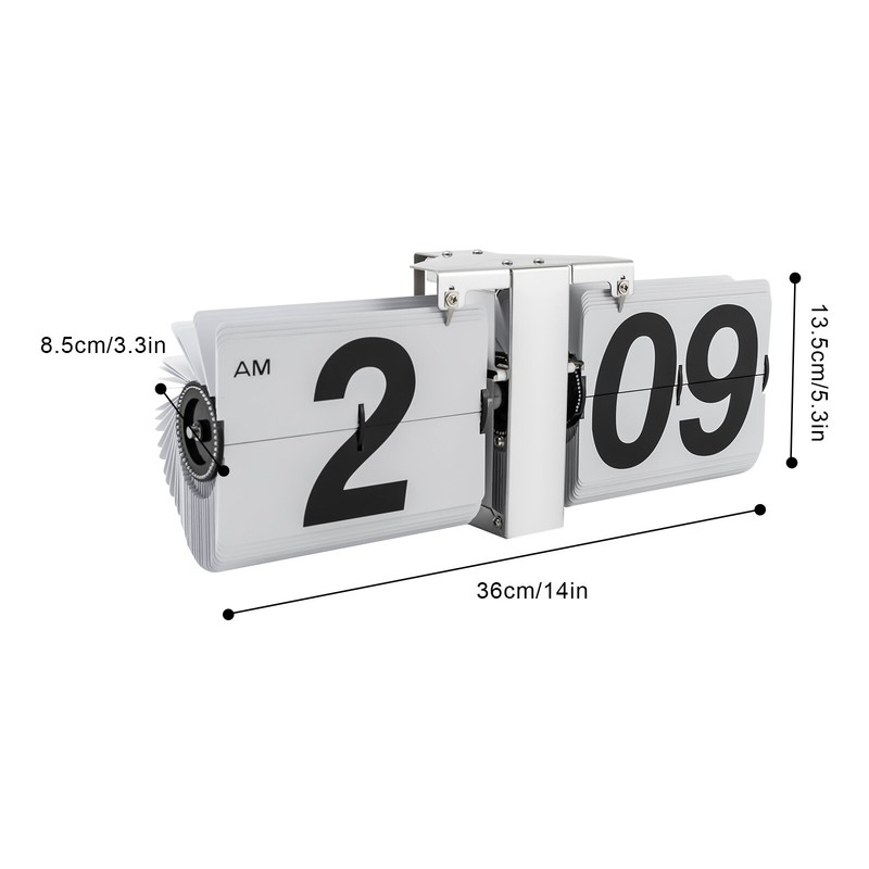 Retro Wall Mount/Tabletop Flip Clock Battery Powered Digital Display Clock gallery