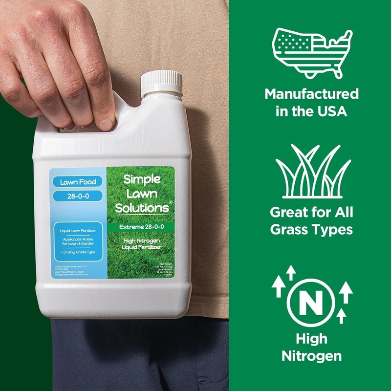 Nutrient Dense 28-0-0 Lawn Food – Quick & Slow Release Liquid Fertilizer 1 Quart gallery