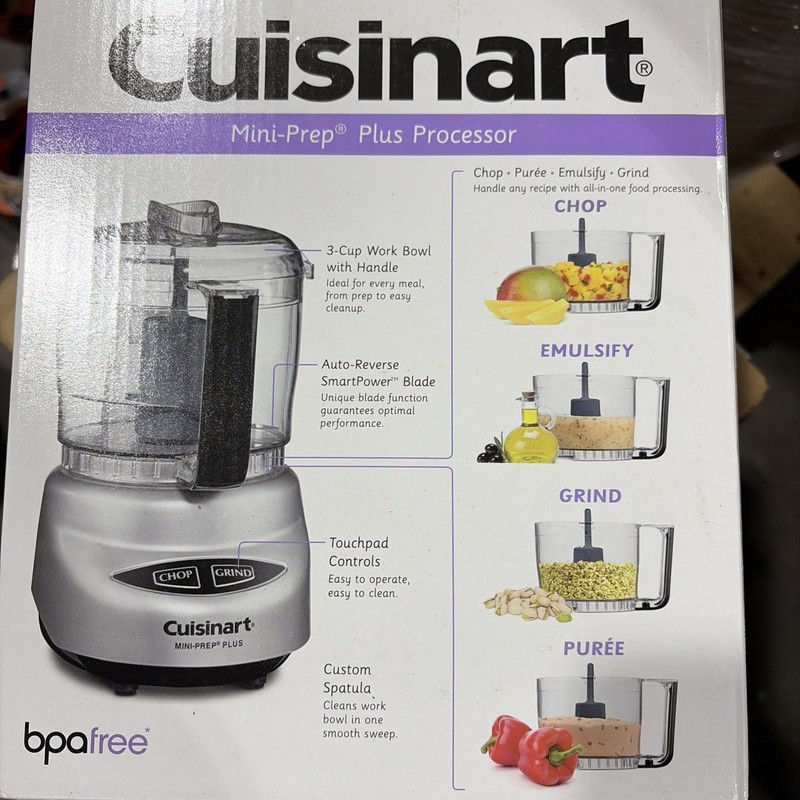 Cuisinart Mini-PrepPlusFoodProcessor 24oz BrushedChrome SilverDLC-2ABC SeePhotos gallery