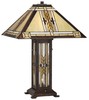 Drake Mission Tiffany Style Table Lamp 25 1/2" High Bronze Nightlight Bedroom gallery
