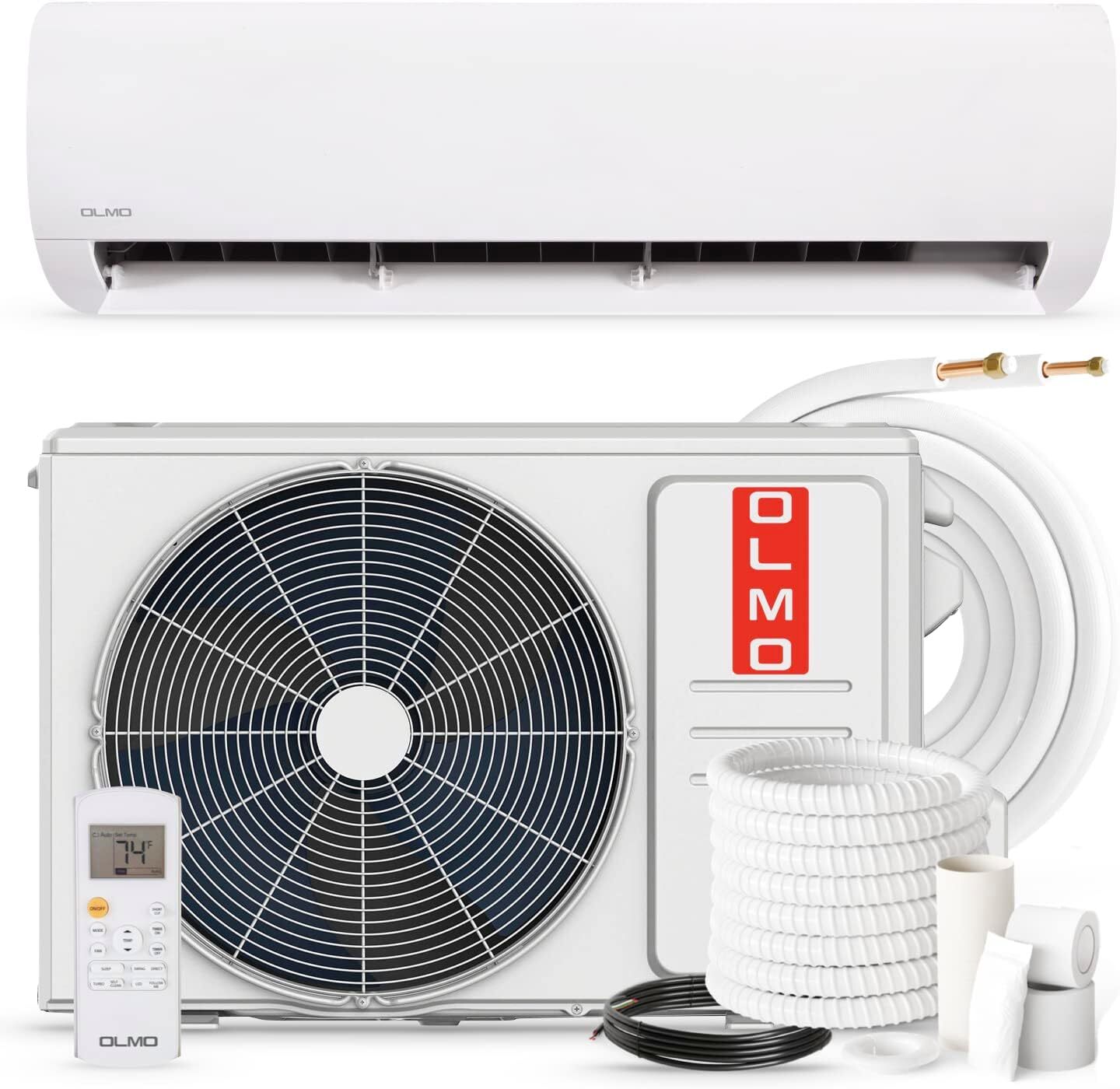 18000 BTU Wall Mounted Mini Split Heat Pump Air Conditioner 230V gallery
