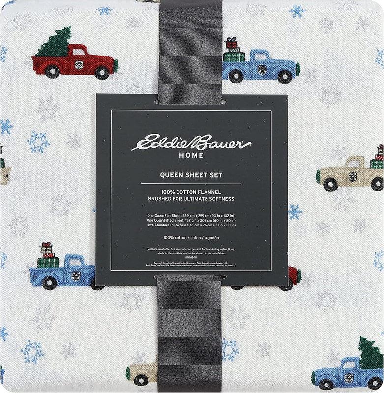 - Queen Sheets, Cotton Flannel Bedding Set, Brushed for Extra Softness, Cozy Hom gallery