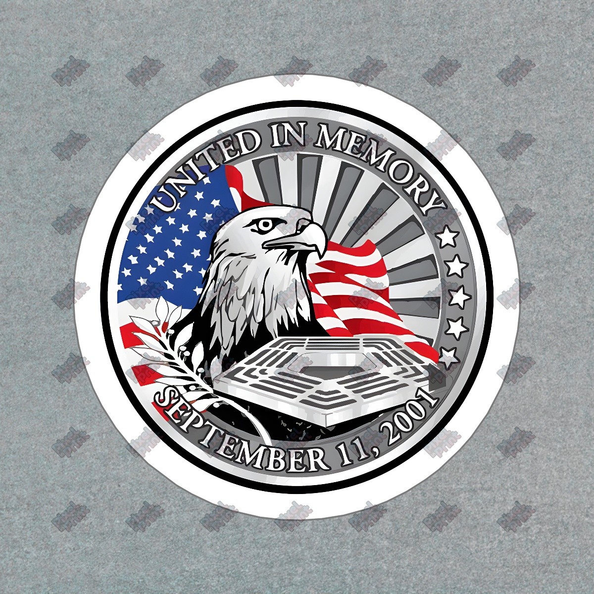 United in Memory 9/11 Vinyl Sticker Decal American Eagle, Patriotic #167939 gallery