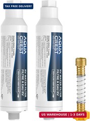 AQUA CREST RV Inline Hose Water Filter, Garden and Camper, NSF Certified, Greatl