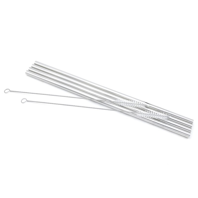 GFDesign Big Drinking Straws Reusable 12" Extra 12 inches, Stainless Steel gallery