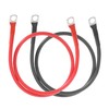 2 PCS 8 AWG Battery Cable, 2FT with 5/16" SC Terminals, Red Black gallery