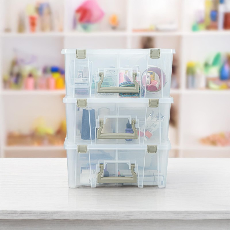 6990SO Super Satchel Double Deep Compartment Box - Art Storage with 8 Removable gallery