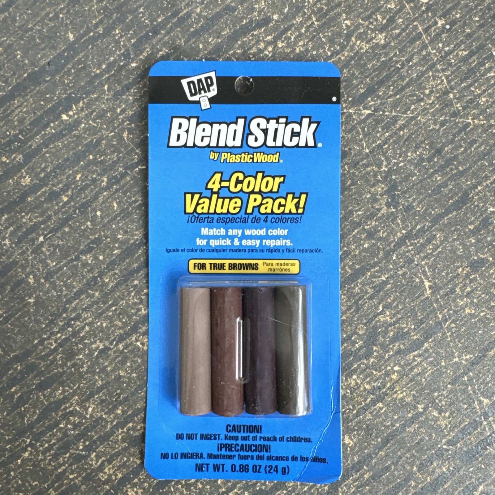 DAP Plastic Wood True Browns Blend Sticks Putty Repair Scratches Holes 0.86 oz gallery